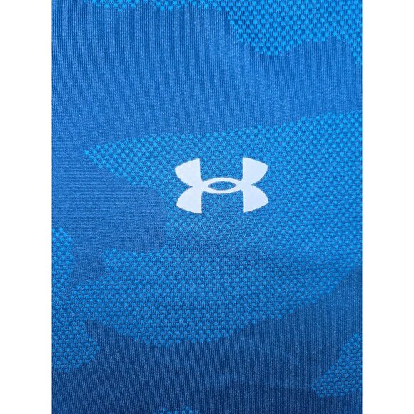 Under Armour Mens XXL Blue Camo Short Sleeve Loose Fit T-Shirt - Picture 6 of 7